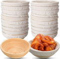 Gejoy 20 Sets Bread Proofing Baskets Bulk Banneton Dough Proofing Bowls Kit with Cloth Liner Sourdough Basket for Home Sourdough Bakers Supplies(Round,9 Inch)