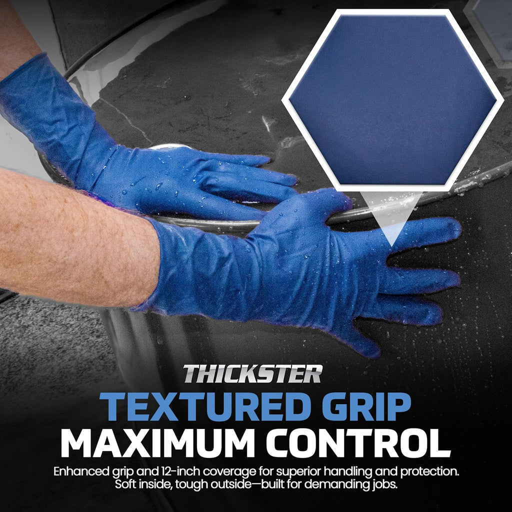 SAS Safety 6604-20 Latex Thickster Powder-Free Disposable Glove, X-Large (Pack of 500)