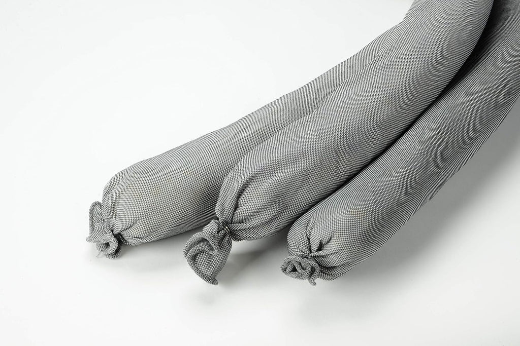 Aabaco Universal Absorbent Socks – Snake for Oil and Water – 3' x 48' – Absorbing up to 40 Gallons – Super Poly Sock Absorber for Spill by Garage Door or Basement Floor – Pack of 40 (40)