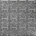 À LA MAISON CEILINGS R125 Emma's Flowers Foam Glue-Up Ceiling Tile (256 Sq. Ft./Case), Pack of 96, Antique Silver