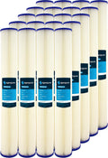 SpiroPure SP-R50-20 20x2.5 50 Micron Pleated Polyester Sediment Water Filter Cartridge SPC-25-2050 (Case of 20)