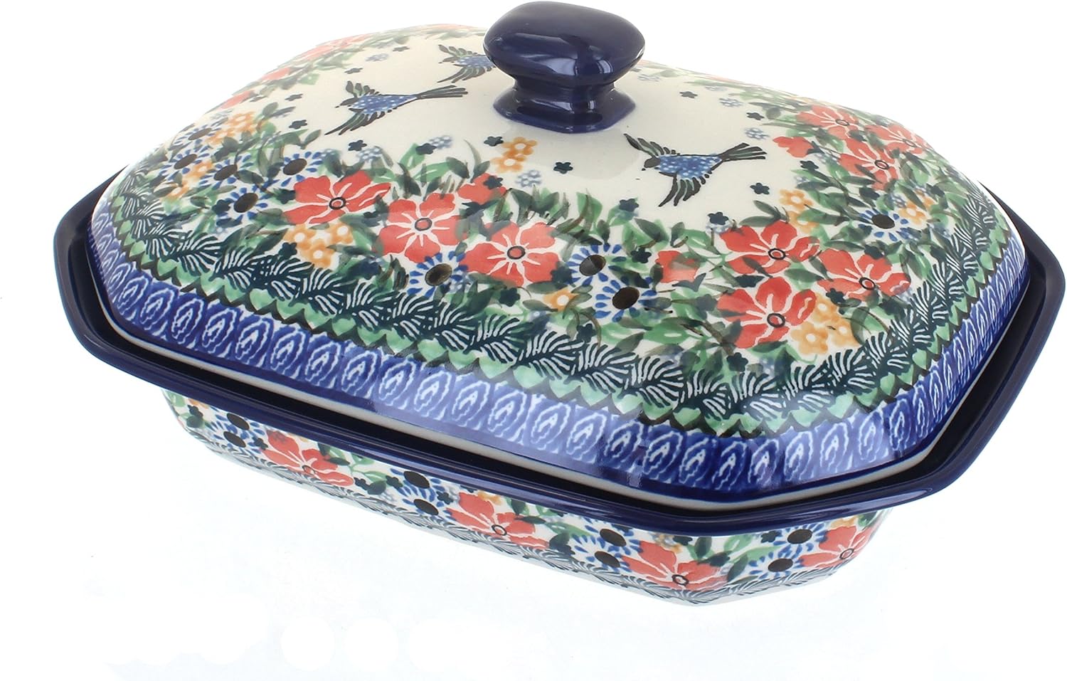 Polish Pottery Maria Medium Covered Baker