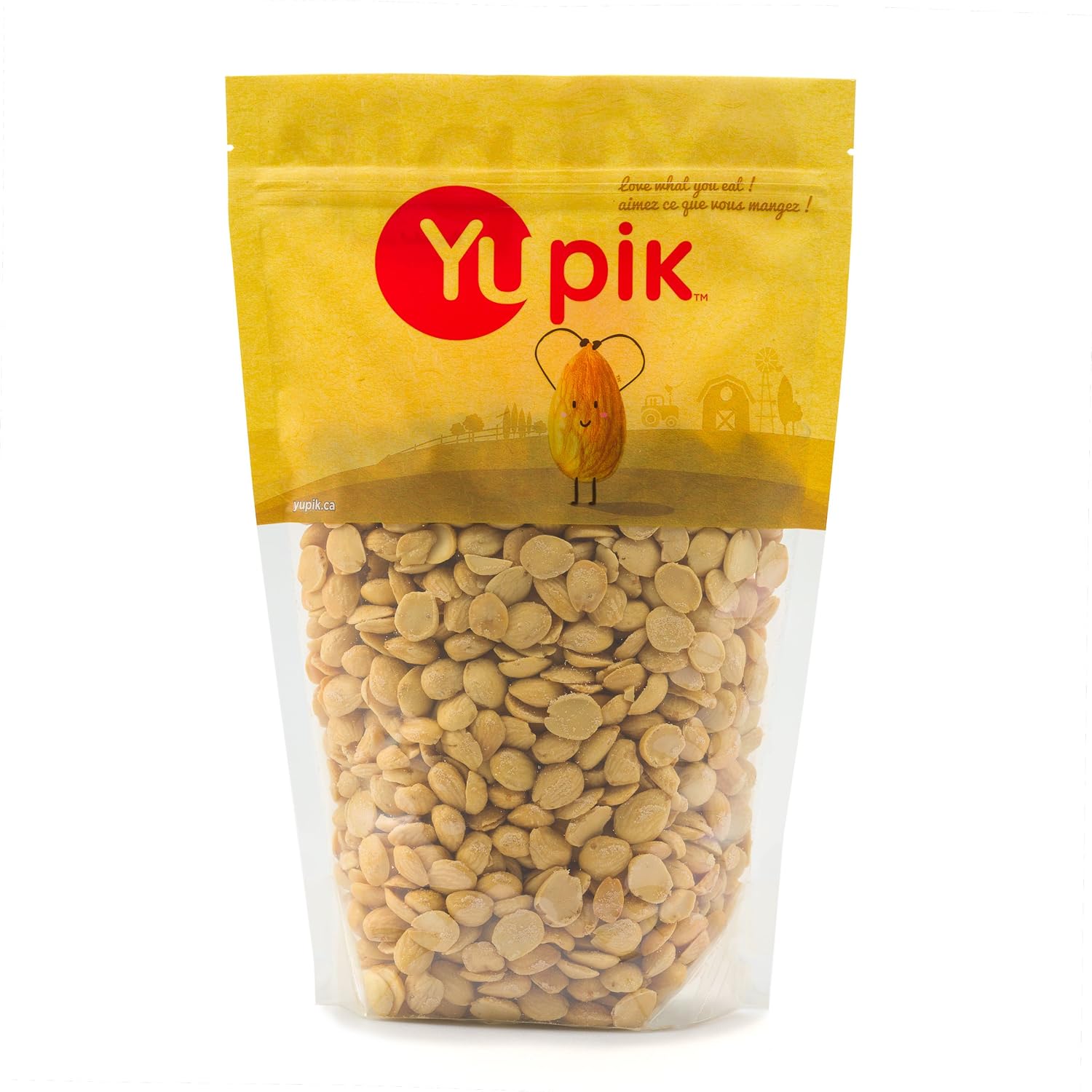 Yupik Blanched Marcona Almonds, 2.2 lb (35.2 oz), Pack of 6, Gluten-Free, Vegan, Kosher, Oil-Free, Raw Nuts, Unsalted, Skinless, Oil-Free, Source of Fiber, Healthy Snack