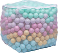 Amazon Basics BPA-Free Ball Pit Balls with Storage Bag, Crush-Proof Plastic for Toddlers Kids 12+ Months Play, 6 Pastel Colors, 1000 Count